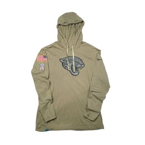 Nike Jacksonville Jaguars Team Issued Salute To Service Light Hooded Shirt - M